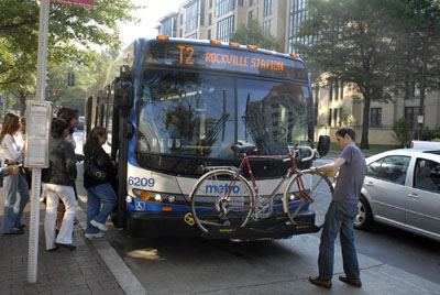 bike on a bus